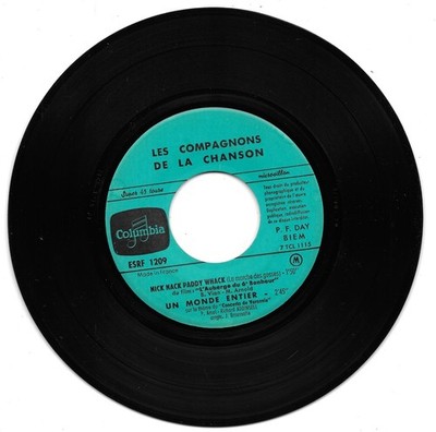 Les Compagnons De La Chanson: Nick Nack Paddy Whack +3 [Vinyl 45 Tours 7'' EP]