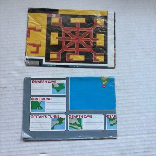 Final Fantasy 1990 Nintendo NES Lot of Maps
