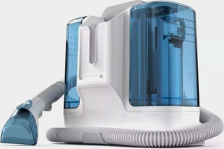 Portable Spot Carpet Cleaner with Hose & Upholstery/Spot Nozzle White/Blue