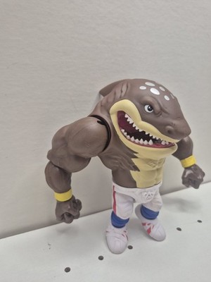 VINTAGE 1994 STREET SHARKS BIG SLAMMU FIGURE WHITE PANTS STREET
