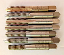 5/16-24 UNF H3 B0TTOM, PLUG THREAD TAPS Lot of 7 Taps Made in USA Lathe Mill CNC
