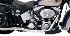 Bassani Manufacturing Power Curve True-Dual Crossover Header Pipes - Chrome