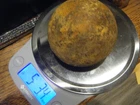 Civil War CANNON BALL Dug  Weighs 5.34 POUNDS 3 Inch Diameter
