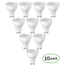 DEWENWILS 10 Pack GU10 LED Dimmable Bulb 3000K Warm White Track Light Bulb 500LM