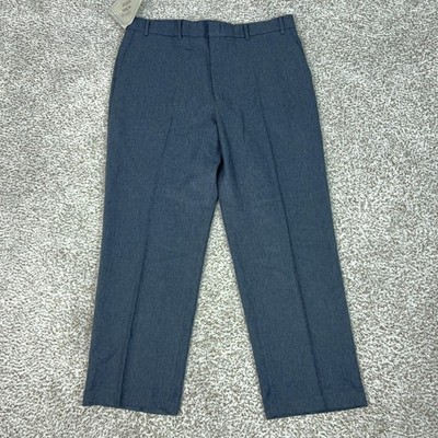 Vintage Levis Pants Mens 38x29 Blue Action Slacks Dress Microfiber
