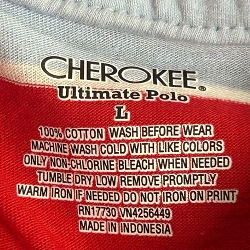 Cherokee Ultimate Polo Jungen Größe Large rot & blau neu mit Etikett - Bild 6 von 11