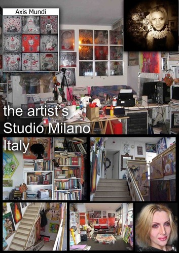 Amira artista arte sacra contemporanea quadro dipinto tela multiple ritratto dio - Picture 11 of 24
