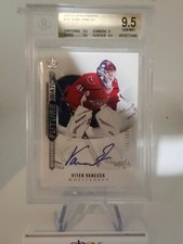 2020-21 SP Authentic Vitek Vanecek Future Watch Auto #181 BGS 9.5 / 10