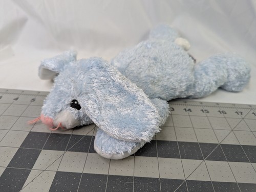 Ty Baby Rattle Blue Huggybunny Rabbit Plush Bunny 2001 13 Inch Stuffed Animal