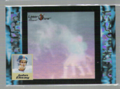 JOHN ELWAY 1996 Pinnacle Laser View Pure Energy Hologram #32.  BRONCOS