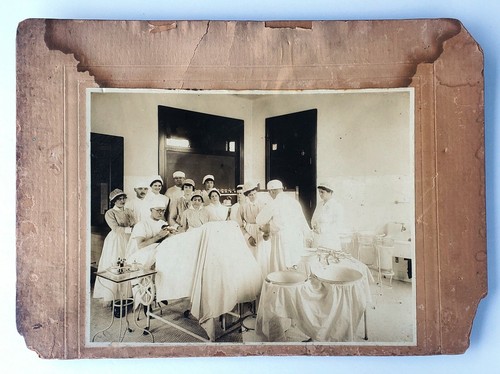 Antique 19th Century Medical Hospital Maternity Photo of Birthing