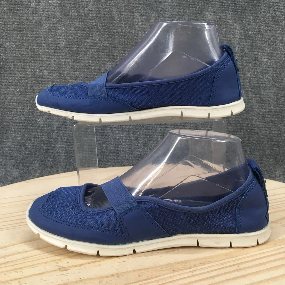 Mad Love Shoes Womens 8 Slip On Mary Jane Blue Low Top Comfort Flats Almond Toe - Image 2 of 4