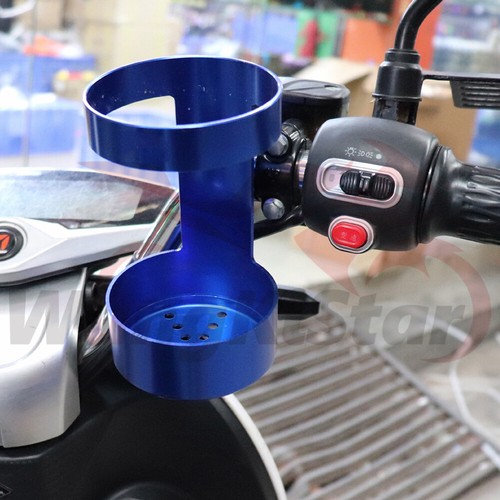 Portabotellas Manillar Motocicleta Rojo Scooter Bicicleta CNC Aleación Botella Agua Jaula - Imagen 7 de 7