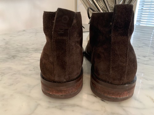 Botas Chukka KOIO Lucca Gamuza Marrón Con Cordones Talla 42/ EE. UU. Talla 9 Hechas en Italia - Imagen 5 de 15