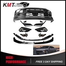 Front Bumper &Grille W/Lower Trim Full Kit For 2024 25 Hyundai Sonata Hybrid SEL