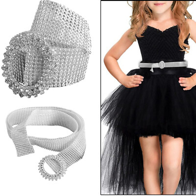 Trimming Shop Damen Strass Diamante Taillen Gürtel Party Kleid Hochzeit 35mm