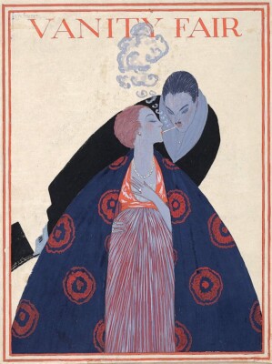 Vanity Fair Cover by Georges LePape   1919 Art Deco Fashion Illustration Giclee