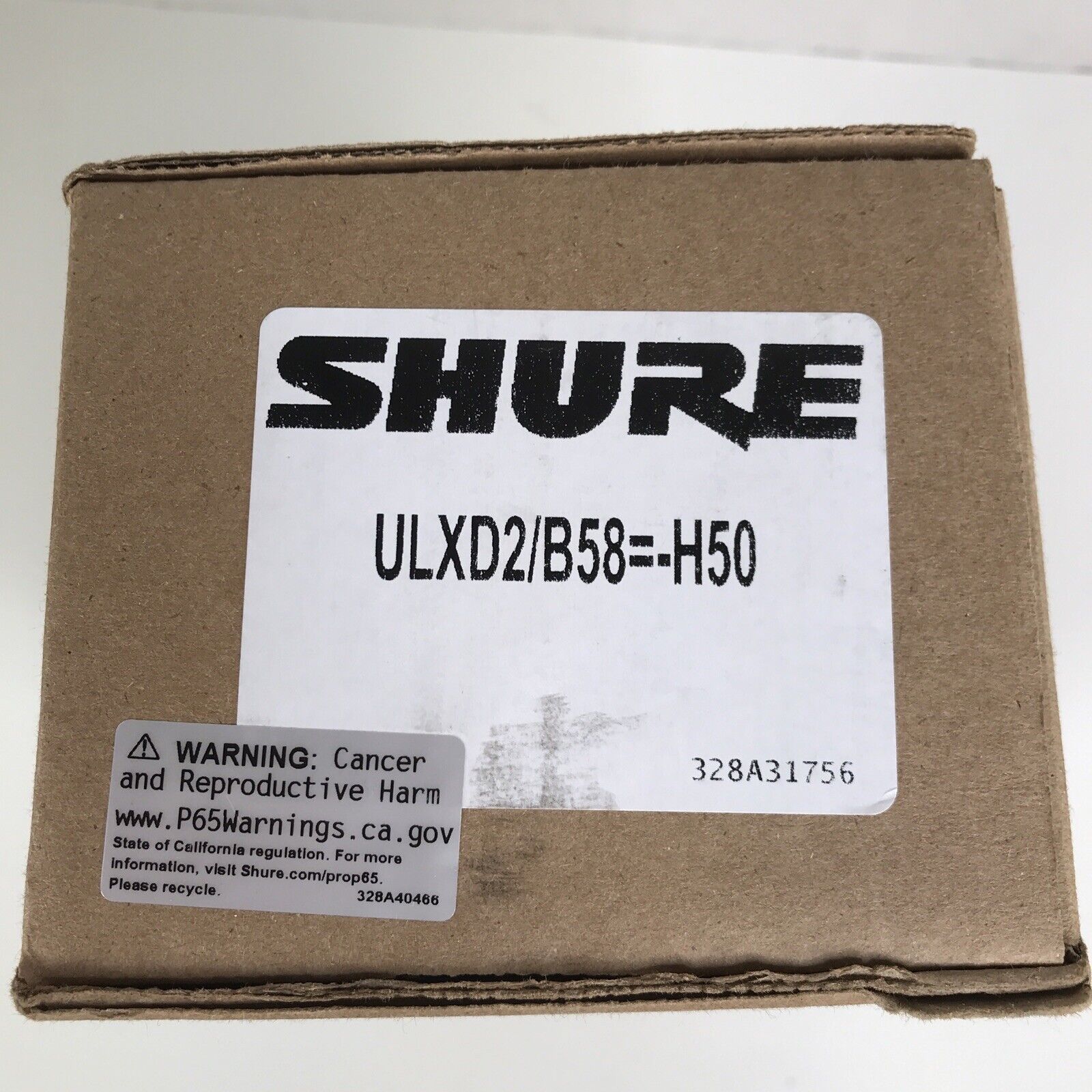 NEW Shure ULXD2/SM58=-H50 SM58 Wireless Microphone Frequency 534-598