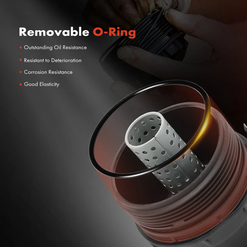 Tampa da carcaça do filtro de óleo para Lexus GS460 LS460 Toyota 4Runner FJ Cruiser Tundra - Imagem 4 de 4