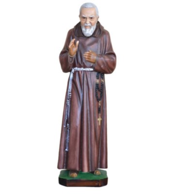 Heilige Statue Von San Padre Pio Aus Pietralcina 80 Cm Aus Marmorharz