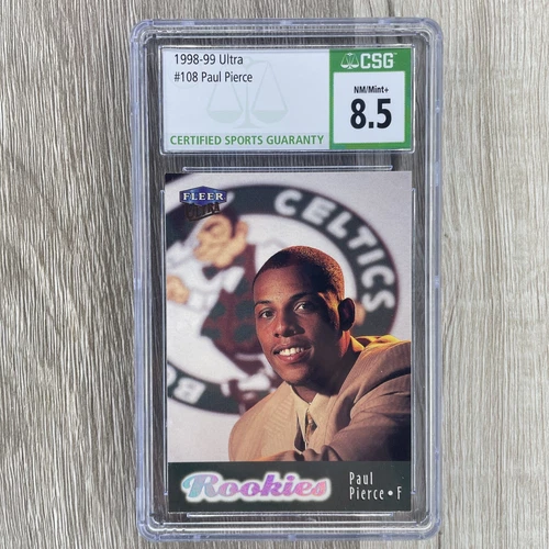 1998-99 FLEER ULTRA #108 PAUL PIERCE CGC 8.5 RC BOSTON CELTICS HOF ROOKIE CARD!