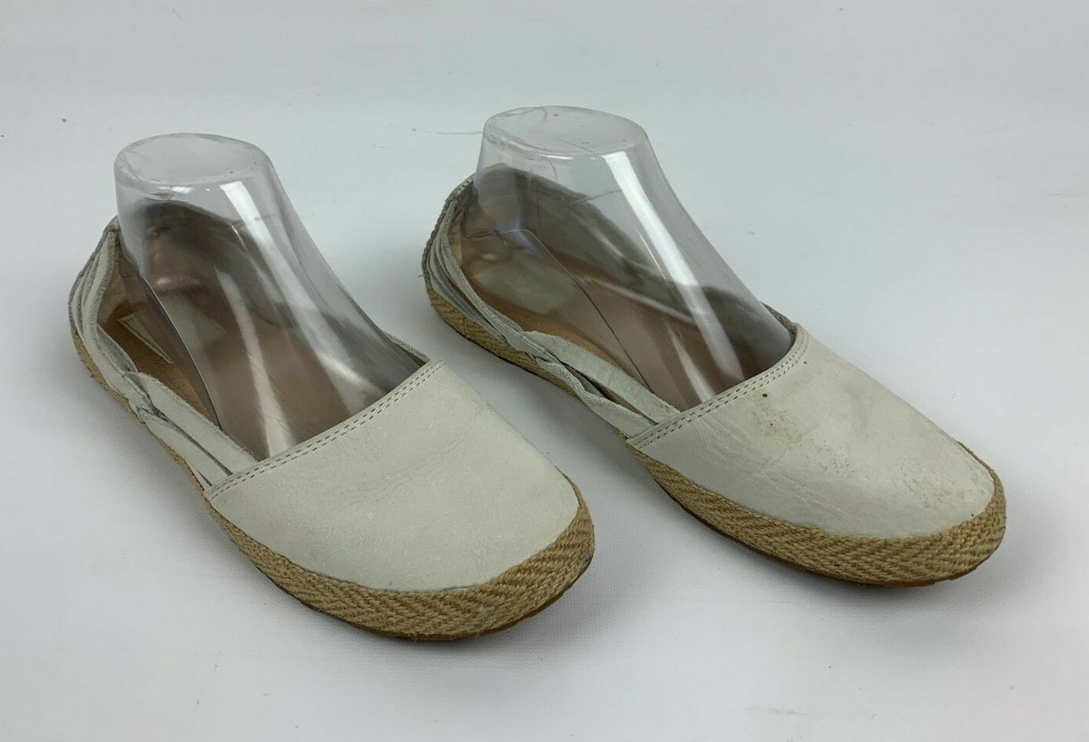 UGG 8 Cicily Cream Shearling Lined Espadrille Flats 1006664  display picture 1