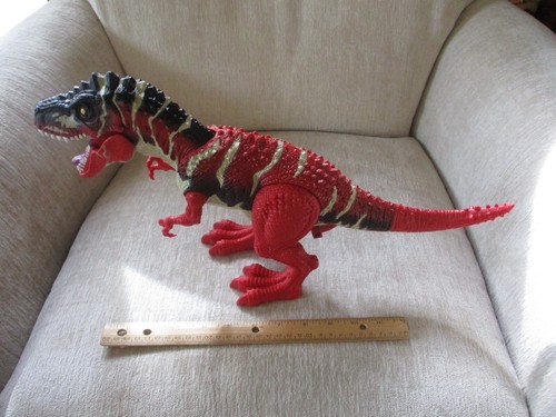 2008 Chap Mei Toys R Us 17" Red Devil T-Rex Dinosaur Roar Sound & Lighted Eyes - Picture 12 of 12