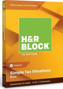H R Block Tax Software Basic 2018 Cd For Pc 735290106407 Ebay