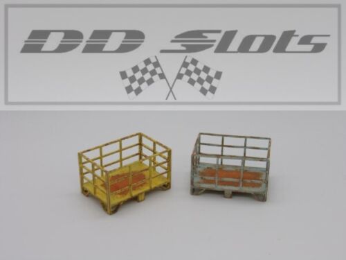 F849 – DD Slots Scalextric Carrera SCX 1.32 Scale Crate Pair – NEW - Picture 1 of 1