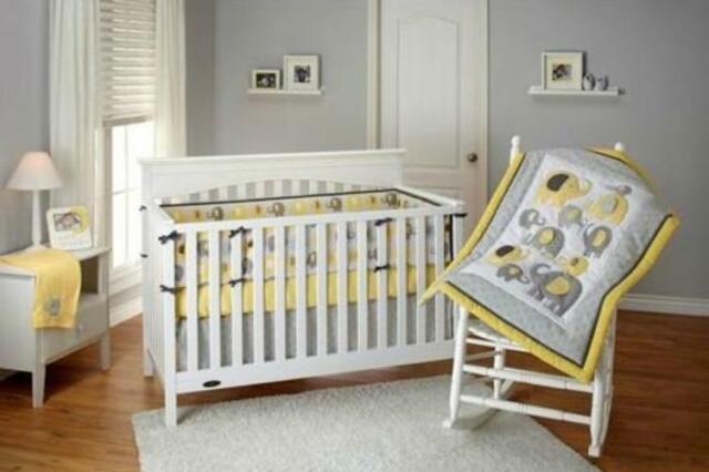 Grey Crib Bedding Sets Clothing, Yellow And Grey Crib Bedding Sets