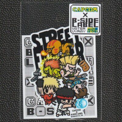 CAPCOM x B-Side Label Sticker Street Fighter 2 SF2 40th