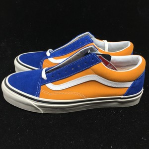 vans old skool orange blue