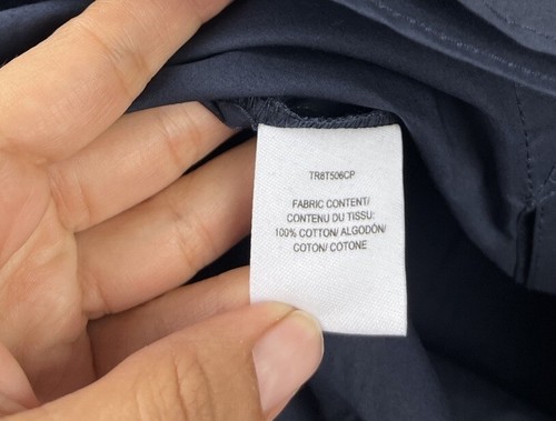 Derek Lam 10 Crosby Womens Cotton Long Sleeve Button Up Shirt Dress Navy Size 6 - Picture 6 of 8