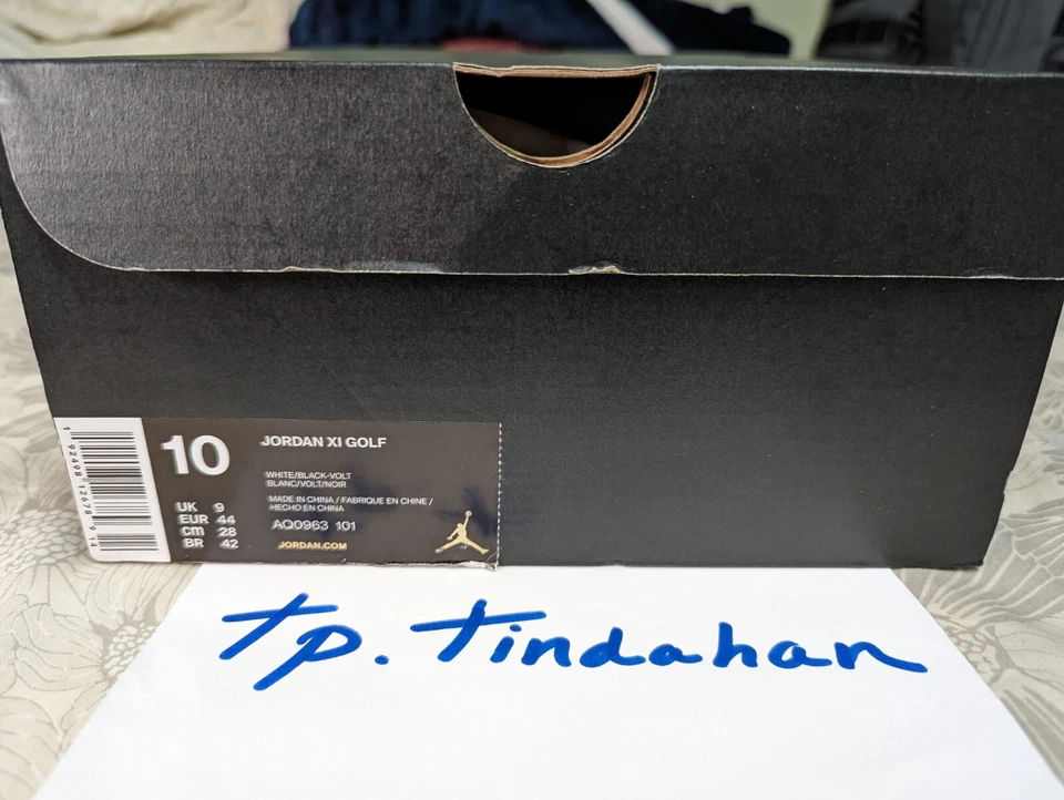 Nike Air Jordan XI 11 Low Golf Concord Blanco Negro AQ0963-101 Talla 10 Foto 2 de 4