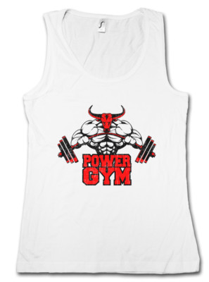 POWER GYM BULL DAMEN TANK TOP Body Building Heavy Iron Training Hardcore Pumping
