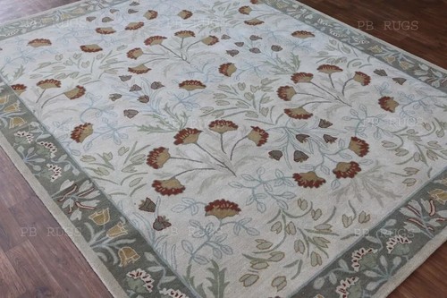 PB Rugs New Handamde Adeline Flower Tufted Woolen Area Rug & Carpet