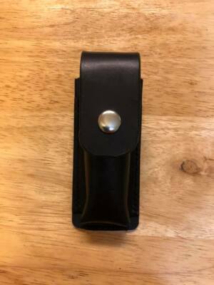 Custom Real Leather Black Case Sheath for  Buck Model 112 and similar Knives