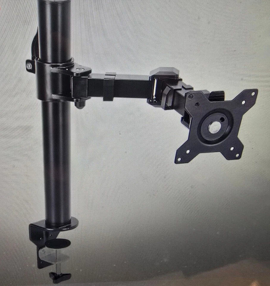Amazon Basics Single Computer Monitor Stand Height Adjustable Desk Arm Mount Ope - Image 2 of 4