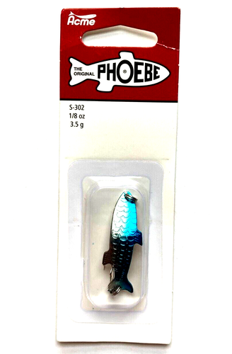 Cuchara Acme Phoebe 1/8 oz cromo verde S302/SNG y 1/8 oz cromo azul S302/SNB - Imagen 6 de 24