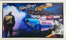 VRHTF VTG STYLE "ROLAND LEONG' HAWAIIAN" MEMORIAL STICKER 6" X 4"-2