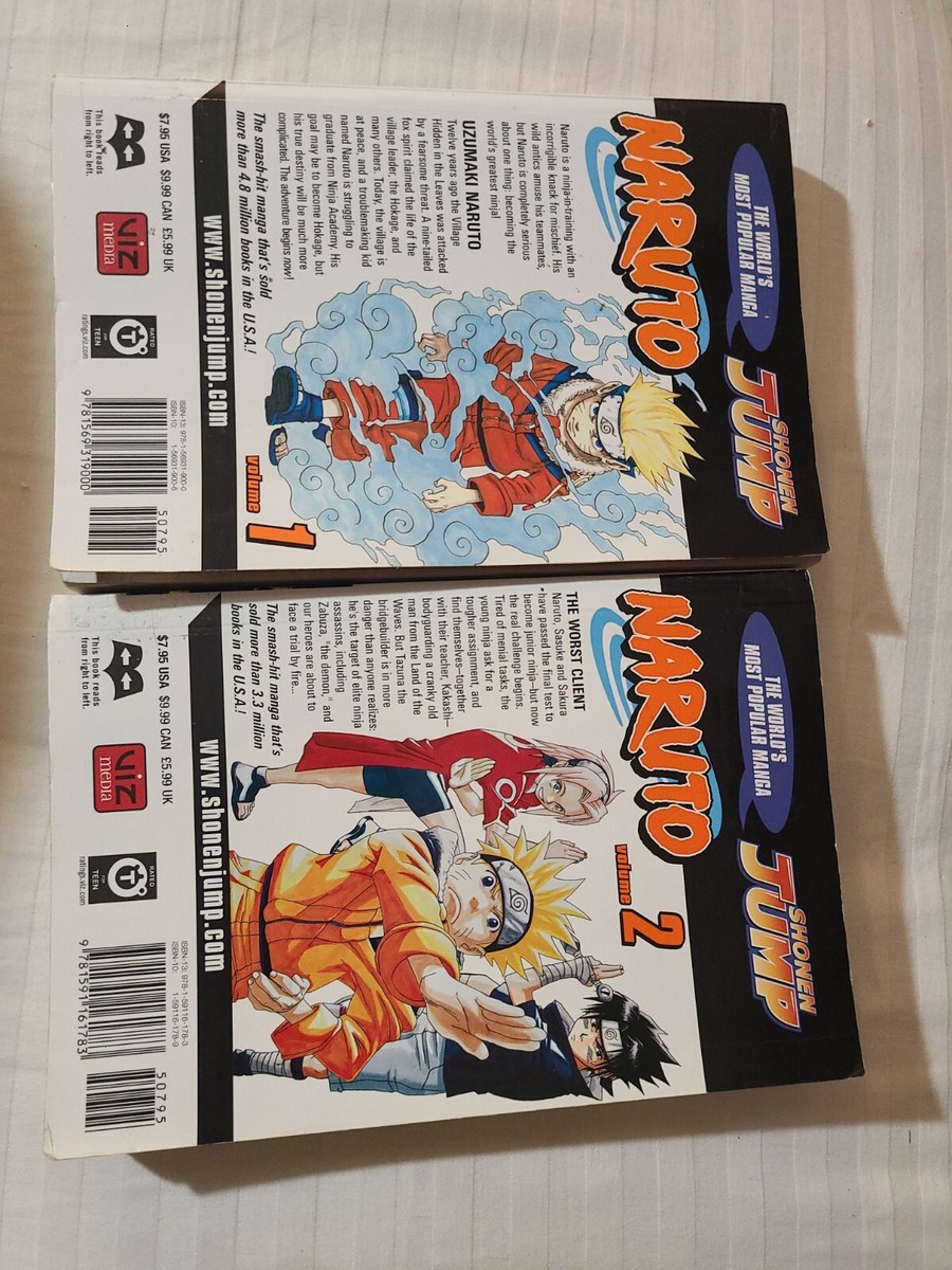 Naruto Ser.: Naruto, Vol. 1 and 2 by Masashi Kishimoto (2003 manga