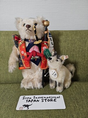シュタイフSteiff Momotaro Bear and Dog Set限定品 s-l400.jpg