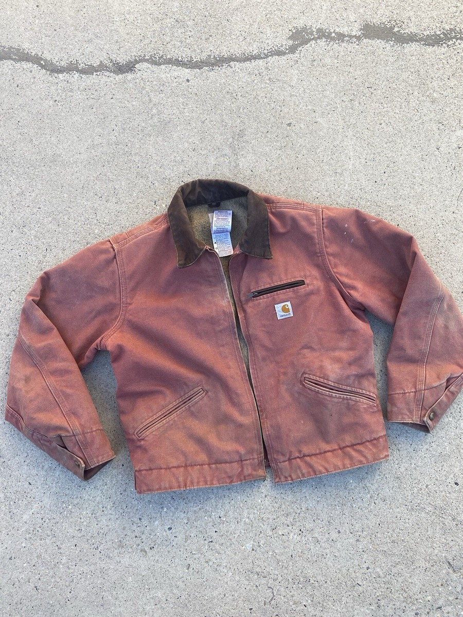 Carhartt Detroit Jacket Vintage Salmon Rose Pink WJ097 VRS Carhartt Detroit Jacket Vintage Salmon Rose Pink WJ097 VRS