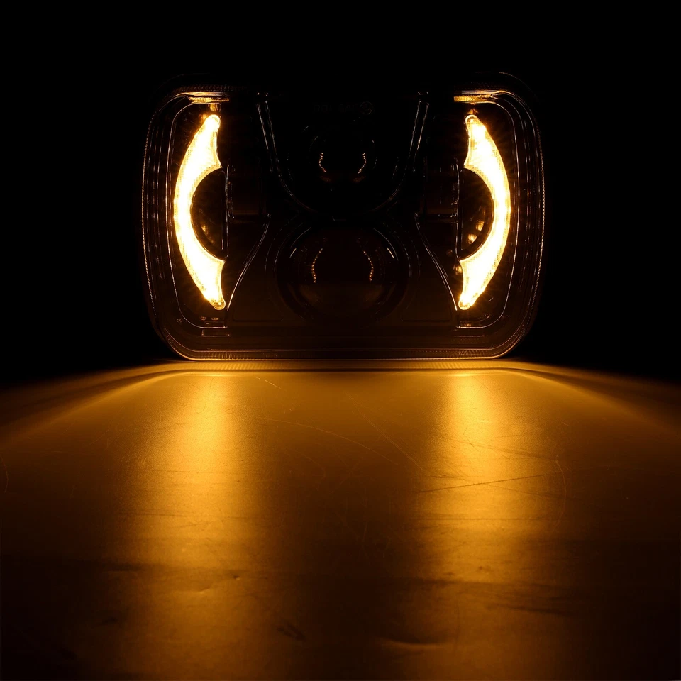 For Freightliner MT-35 MT-45 MT-55 Step Van DOT 5x7" 7x6 LED Headlight Hi Lo DRL - Image 4 of 4