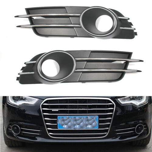 Car Lower Bumper ACC Grille Grilles Pair for Audi A6 C7 2011-2014 12 B00B - Picture 1 of 7