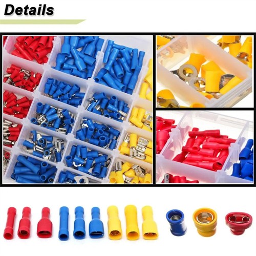 720PCS Electrical Insulated Wire Crimp Connectors Kit DF Terminals Port Assorted - Picture 7 of 14