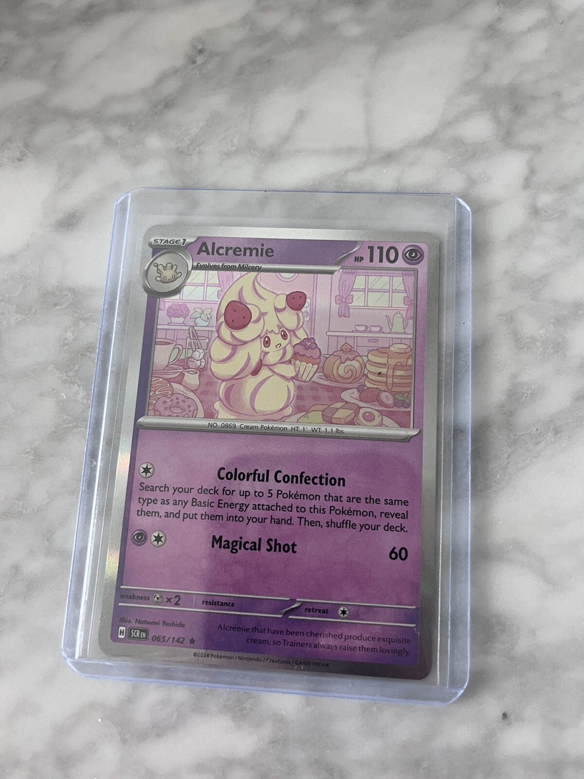Alcremie 065/142 Sv07: Stellar Crown Holo Pokemon NM/M