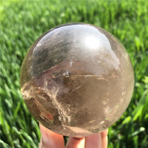 1.51LB Natural Smokey Quartz sphere quartz Crystal Ball Reiki gift XQ2672-03-A - Picture 20 of 23