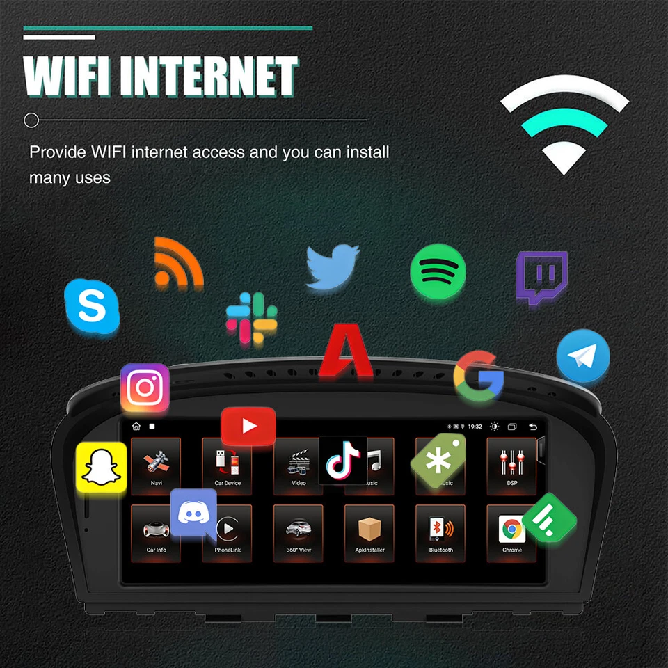 For BMW 3/5 Series E90 E91 E92 E93 E60 E61 CCC Wireless CarPlay Car Touch Screen - Image 4 of 4