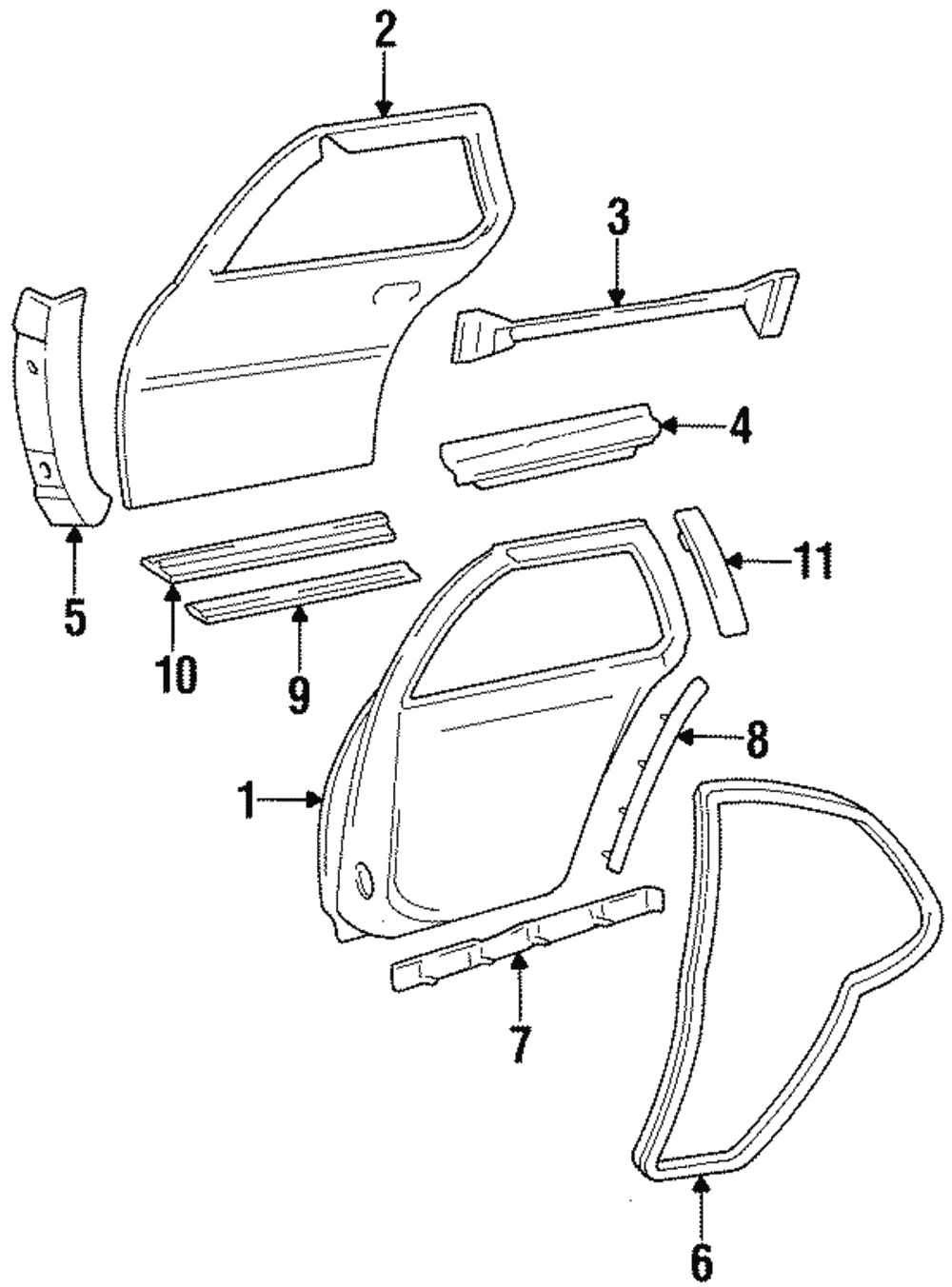 Genuine GM Body Side Molding 88959450 eBay